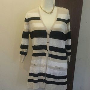 Viriato color block v-neck thin cardigan size M/L